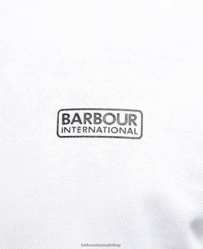 hvid aintree poloshirt BR2BR2731 Mænd Barbour tøj