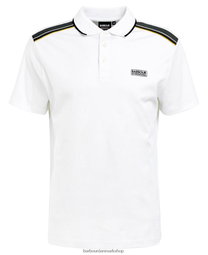 hvid barrow poloshirt BR2BR2720 Mænd Barbour tøj
