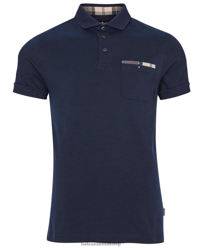 hvid corpatch poloshirt BR2BR2568 Mænd Barbour tøj