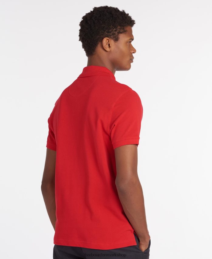 hvid/gråsten tartan pique poloshirt BR2BR2734 Mænd Barbour tøj