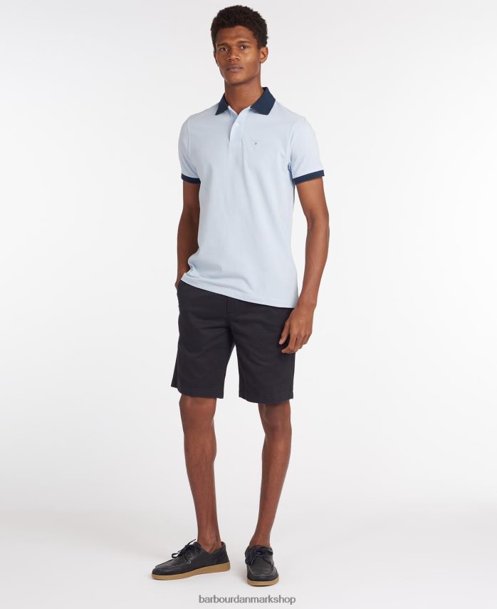 hvid lynton poloshirt BR2BR2606 Mænd Barbour tøj