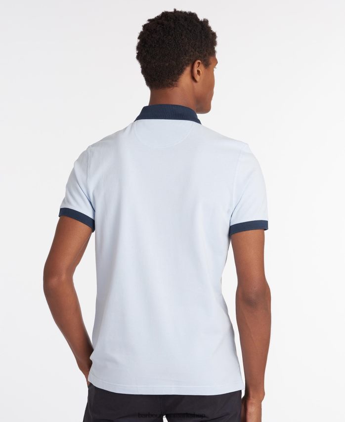 hvid lynton poloshirt BR2BR2606 Mænd Barbour tøj