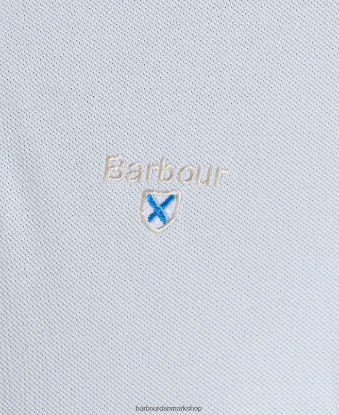 hvid lynton poloshirt BR2BR2606 Mænd Barbour tøj