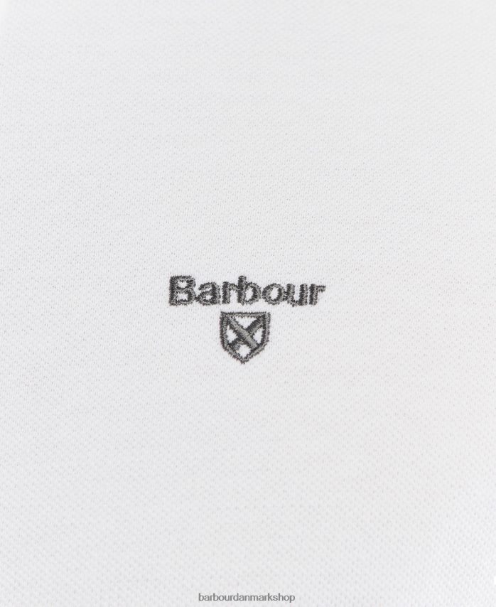 hvid otterburn poloshirt BR2BR2736 Mænd Barbour tøj