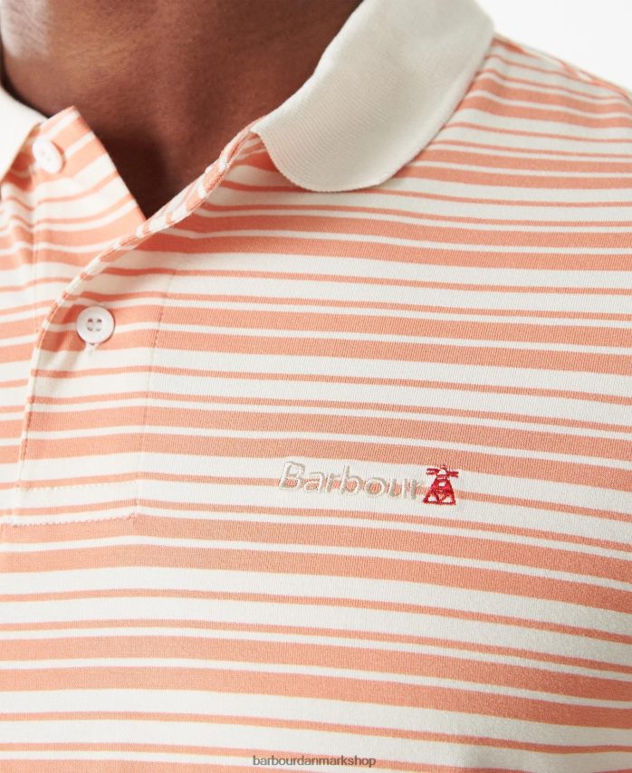 hviske hvid deanbank poloshirt BR2BR2615 Mænd Barbour tøj