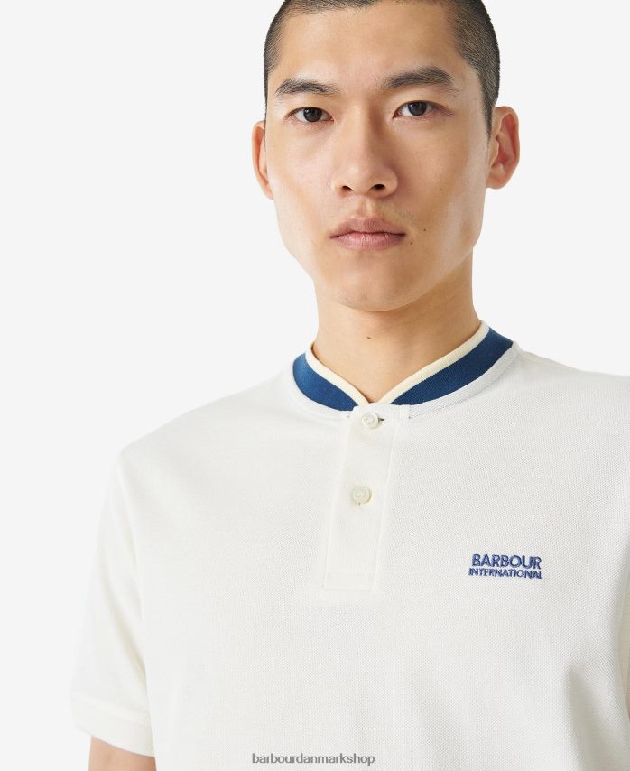 hviske hvid dobbs poloshirt BR2BR2668 Mænd Barbour tøj