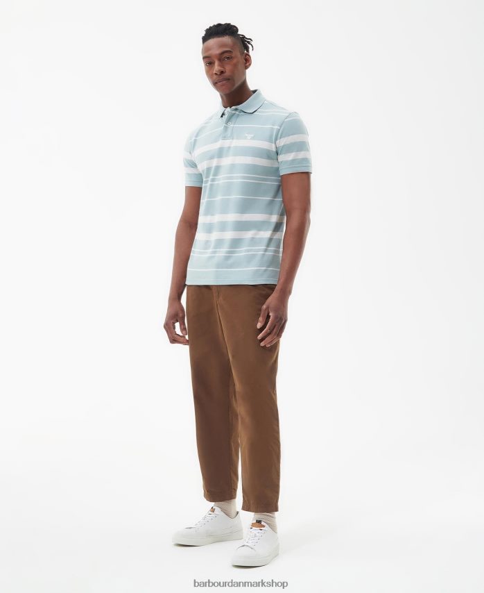 hviske hvid halden poloshirt BR2BR2698 Mænd Barbour tøj