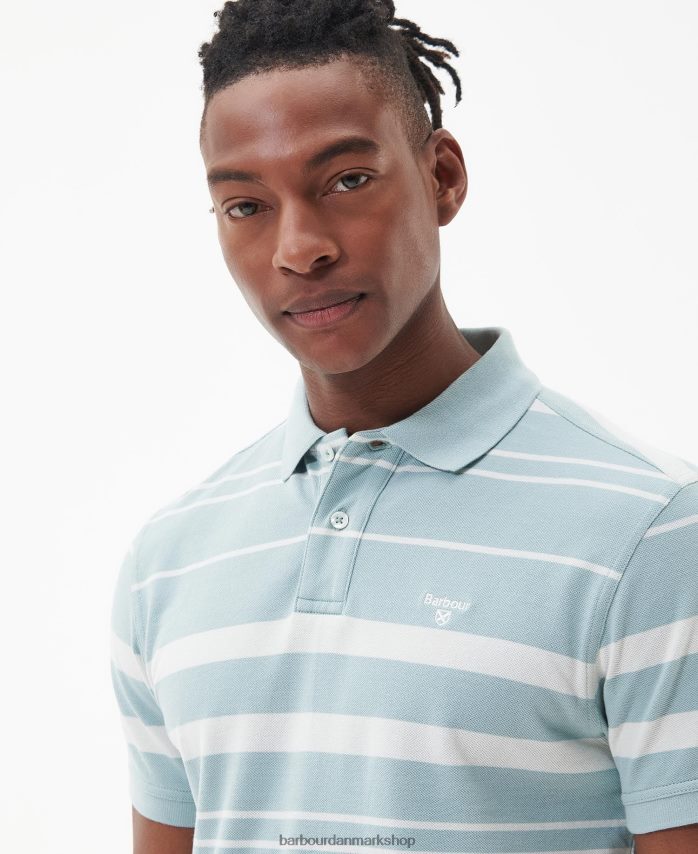 hviske hvid halden poloshirt BR2BR2698 Mænd Barbour tøj
