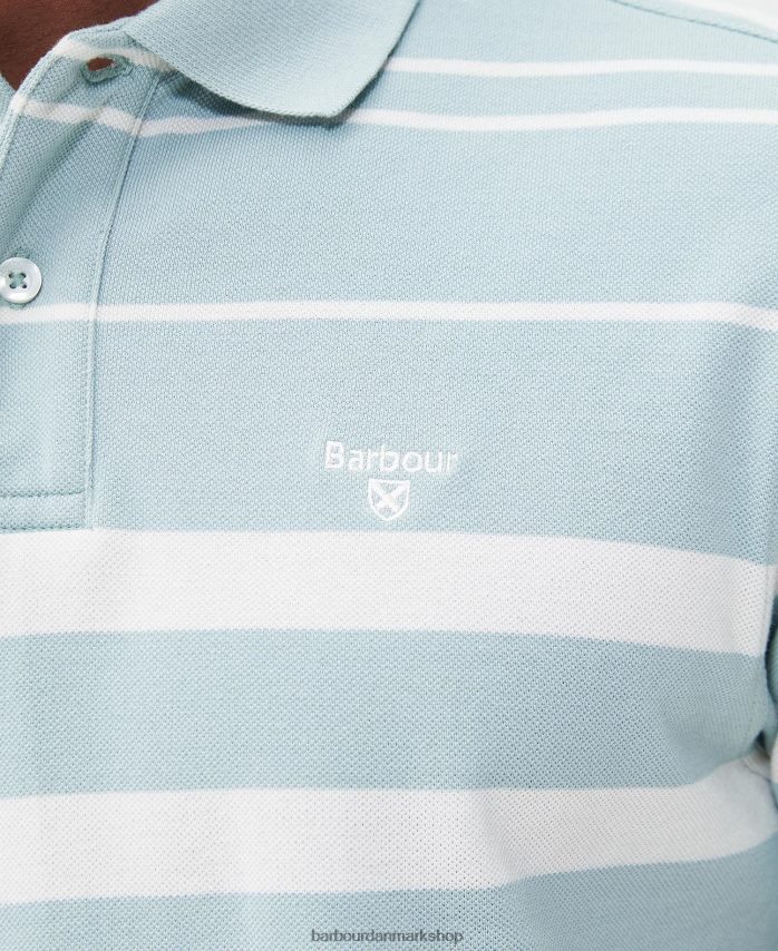 hviske hvid halden poloshirt BR2BR2698 Mænd Barbour tøj