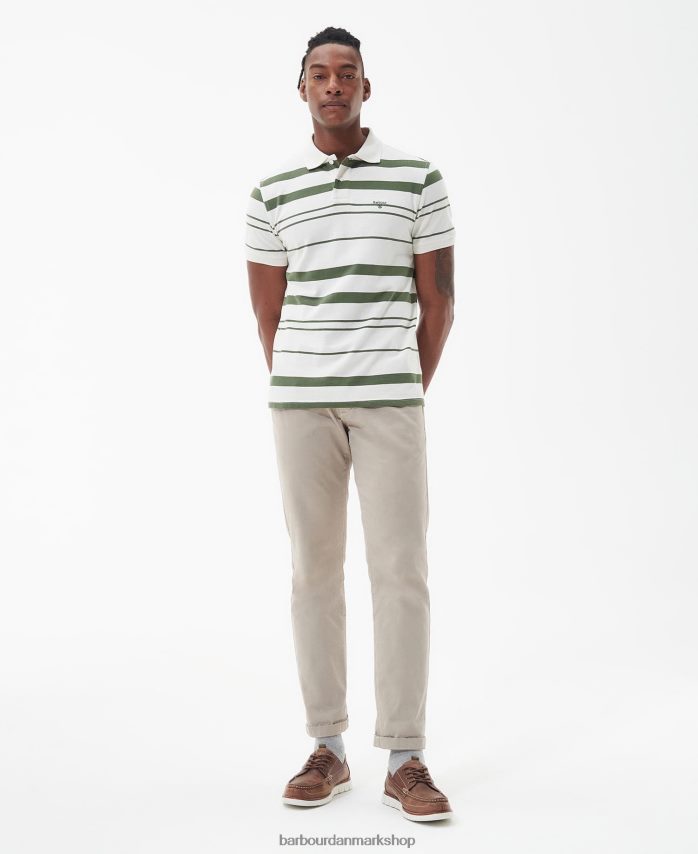 hviske hvid halden poloshirt BR2BR2722 Mænd Barbour tøj