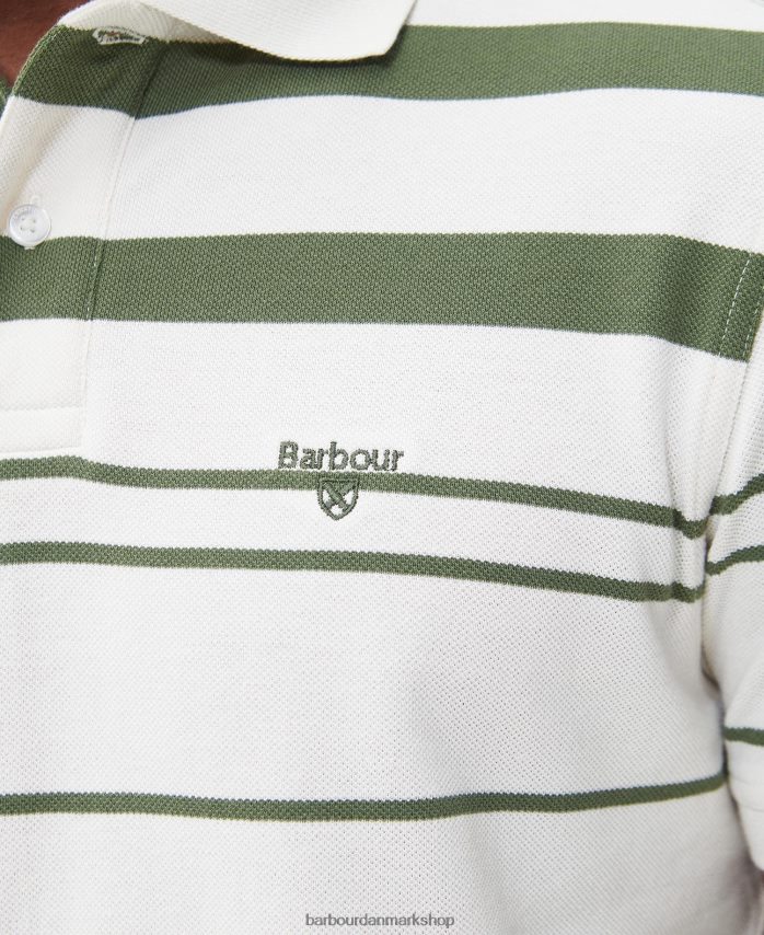 hviske hvid halden poloshirt BR2BR2722 Mænd Barbour tøj
