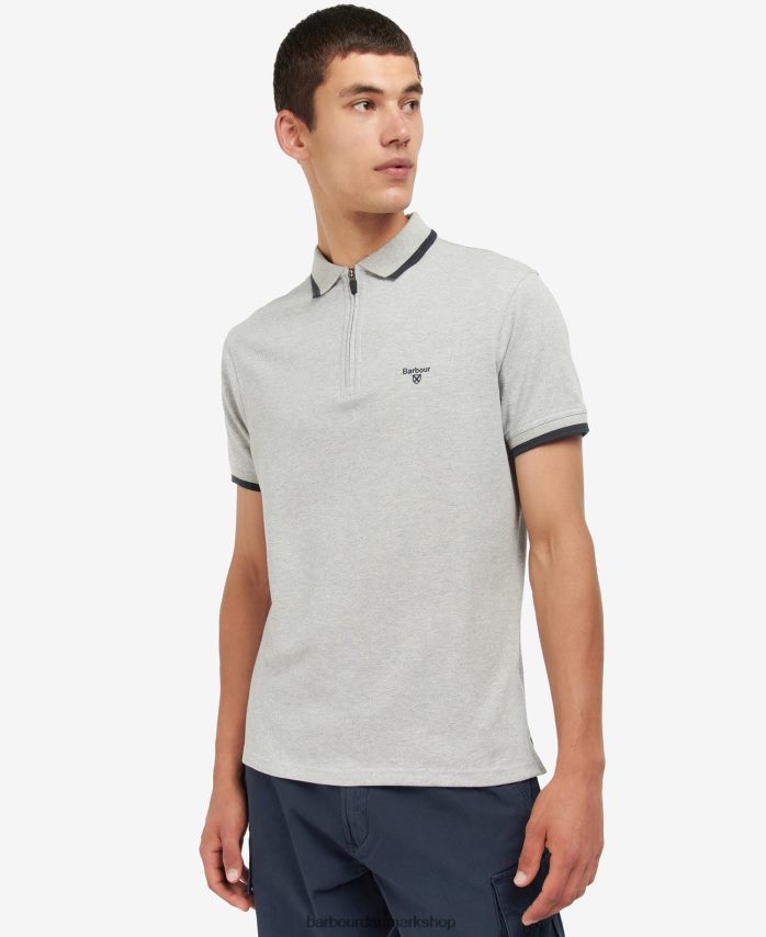 klassisk flåde beaumont poloshirt med lynlås BR2BR2727 Mænd Barbour tøj