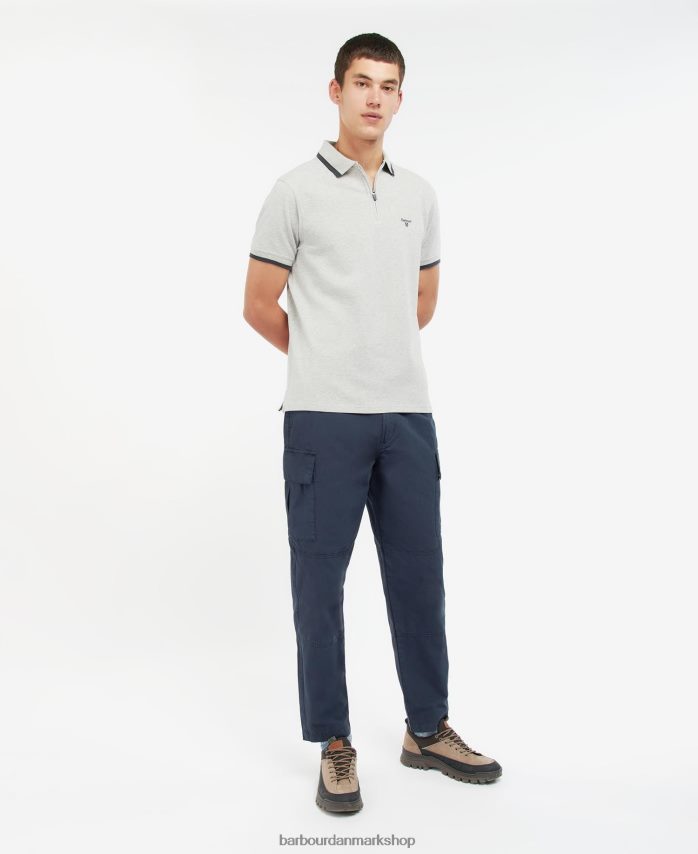 klassisk flåde beaumont poloshirt med lynlås BR2BR2727 Mænd Barbour tøj