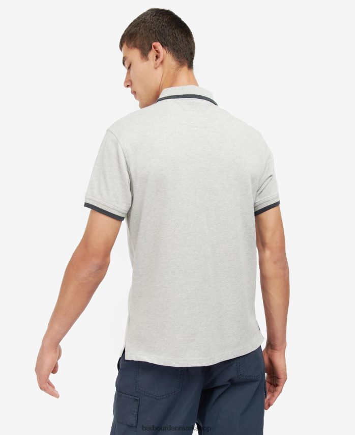 klassisk flåde beaumont poloshirt med lynlås BR2BR2727 Mænd Barbour tøj