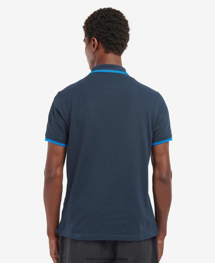 klassisk flåde beaumont poloshirt med lynlås BR2BR2735 Mænd Barbour tøj