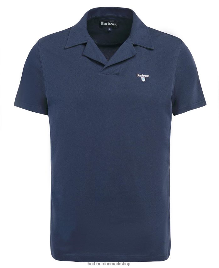 klassisk hvid consett poloshirt BR2BR2559 Mænd Barbour tøj
