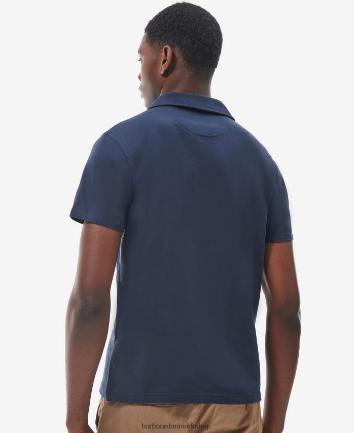 klassisk hvid consett poloshirt BR2BR2559 Mænd Barbour tøj
