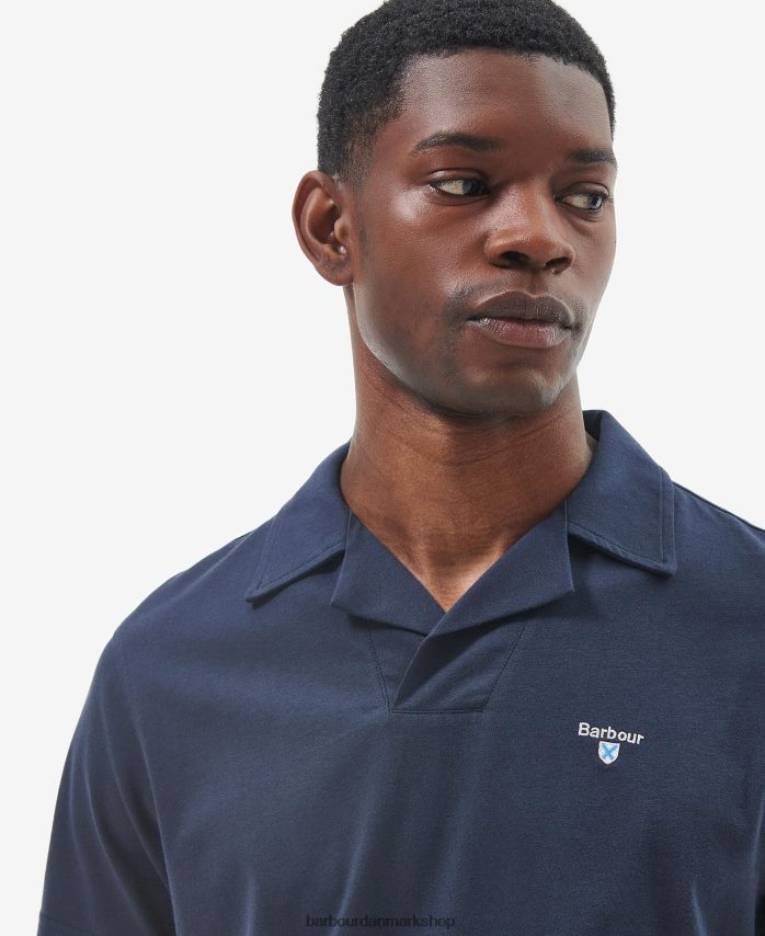 klassisk hvid consett poloshirt BR2BR2559 Mænd Barbour tøj