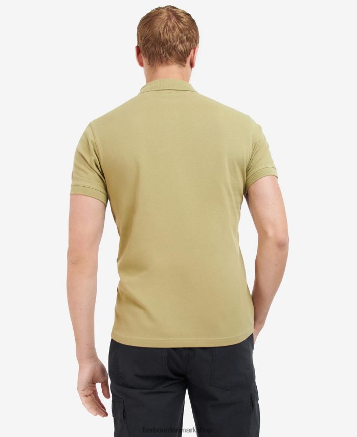 klassisk hvid tourer poloshirt BR2BR2695 Mænd Barbour tøj