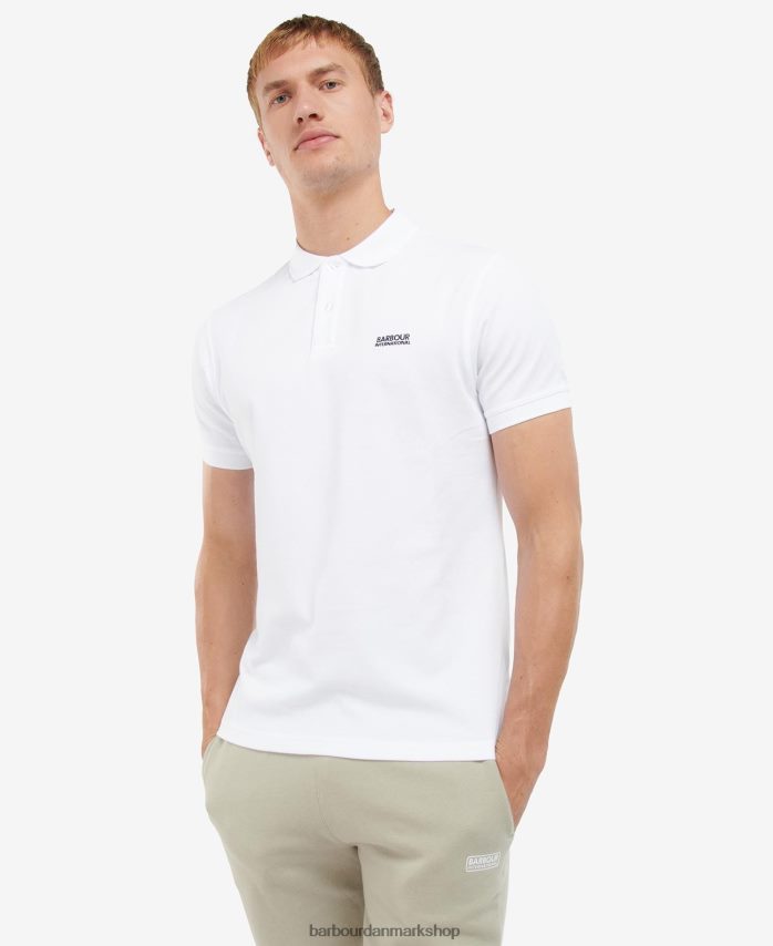 klassisk hvid tourer poloshirt BR2BR2718 Mænd Barbour tøj