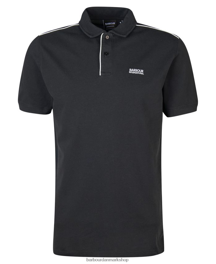 klassisk sort kant poloshirt BR2BR2658 Mænd Barbour tøj