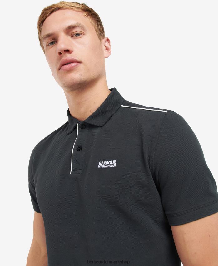 klassisk sort kant poloshirt BR2BR2658 Mænd Barbour tøj