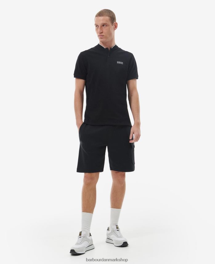 klassisk sort lewis sports poloshirt BR2BR2675 Mænd Barbour tøj