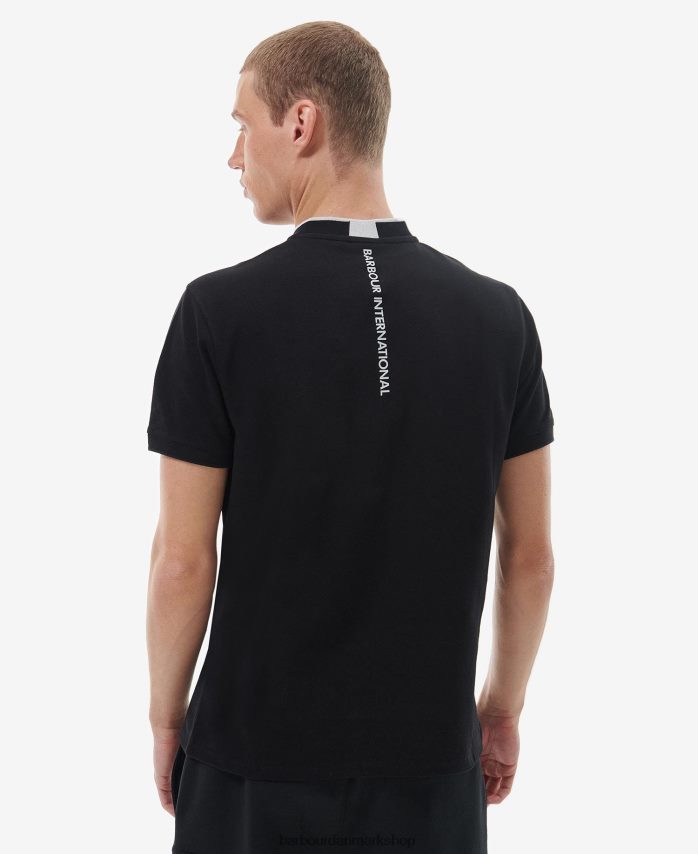 klassisk sort lewis sports poloshirt BR2BR2675 Mænd Barbour tøj