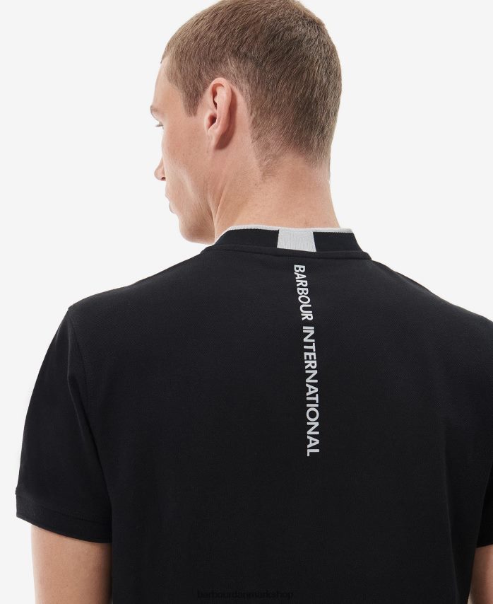 klassisk sort lewis sports poloshirt BR2BR2675 Mænd Barbour tøj