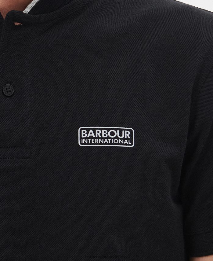 klassisk sort lewis sports poloshirt BR2BR2675 Mænd Barbour tøj