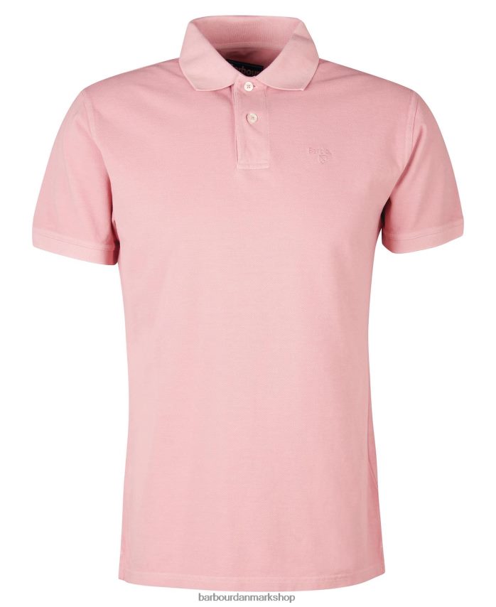 lyserødt salt vask sports poloshirt BR2BR2548 Mænd Barbour tøj