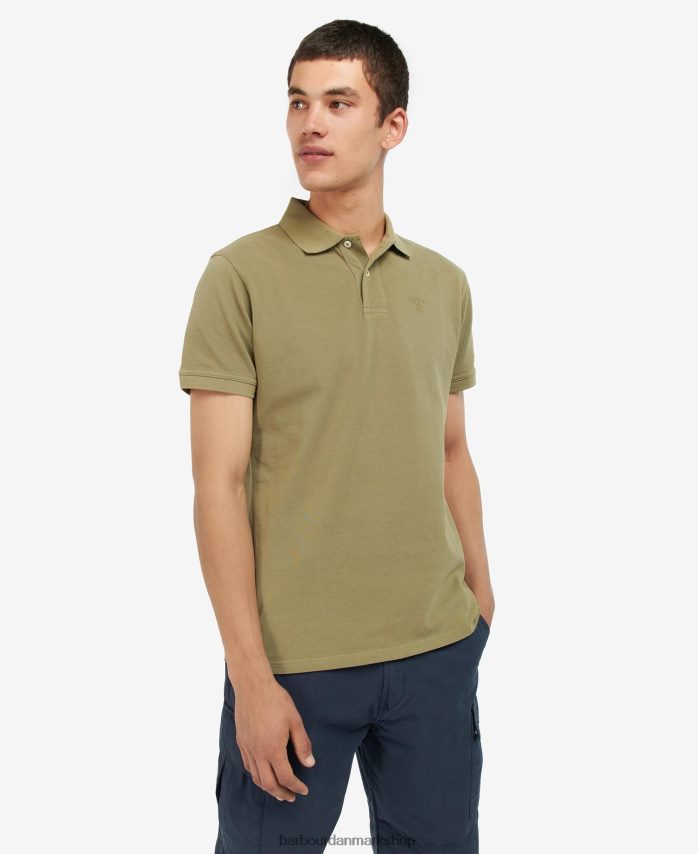 lyserødt salt vask sports poloshirt BR2BR2667 Mænd Barbour tøj