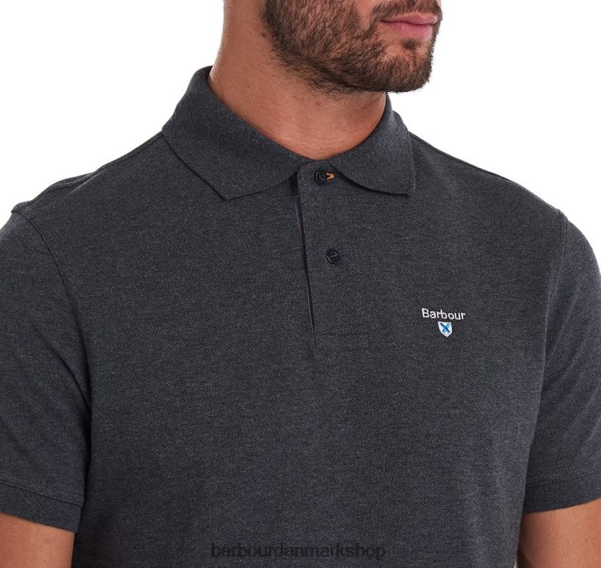 nattehimmel/olivenat tartan poloshirt pique BR2BR2545 Mænd Barbour tøj