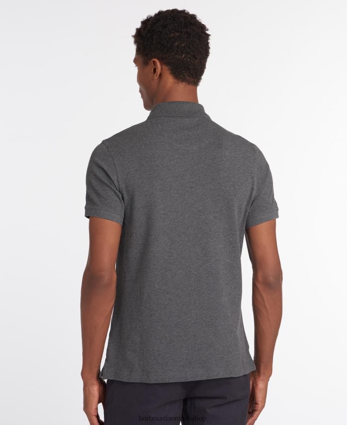 nattehimmel/olivenat tartan poloshirt pique BR2BR2545 Mænd Barbour tøj