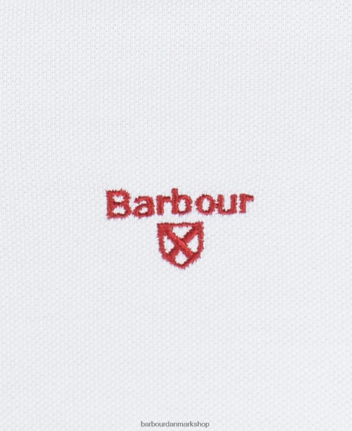 pudder blå hawkeswater poloshirt med tip BR2BR2635 Mænd Barbour tøj