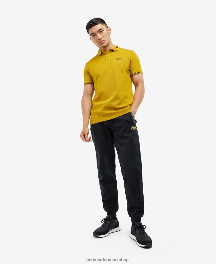 pudder blå/hvid essentiel poloshirt med tip BR2BR2742 Mænd Barbour tøj