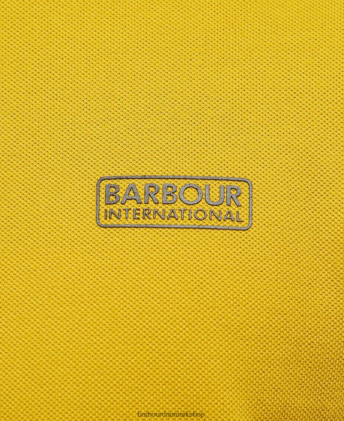 pudder blå/hvid essentiel poloshirt med tip BR2BR2742 Mænd Barbour tøj