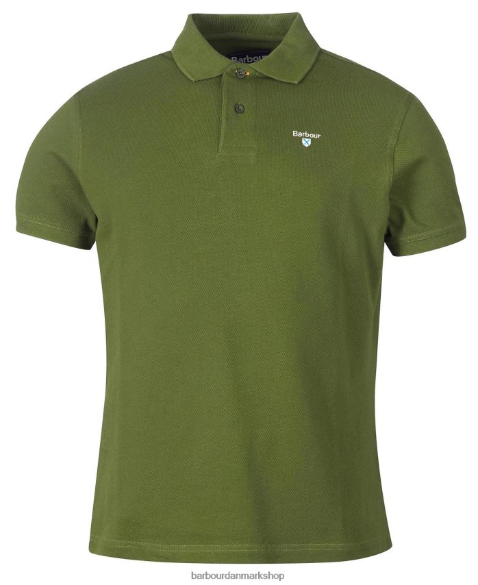 racergrøn sports polo shirt BR2BR2618 Mænd Barbour tøj