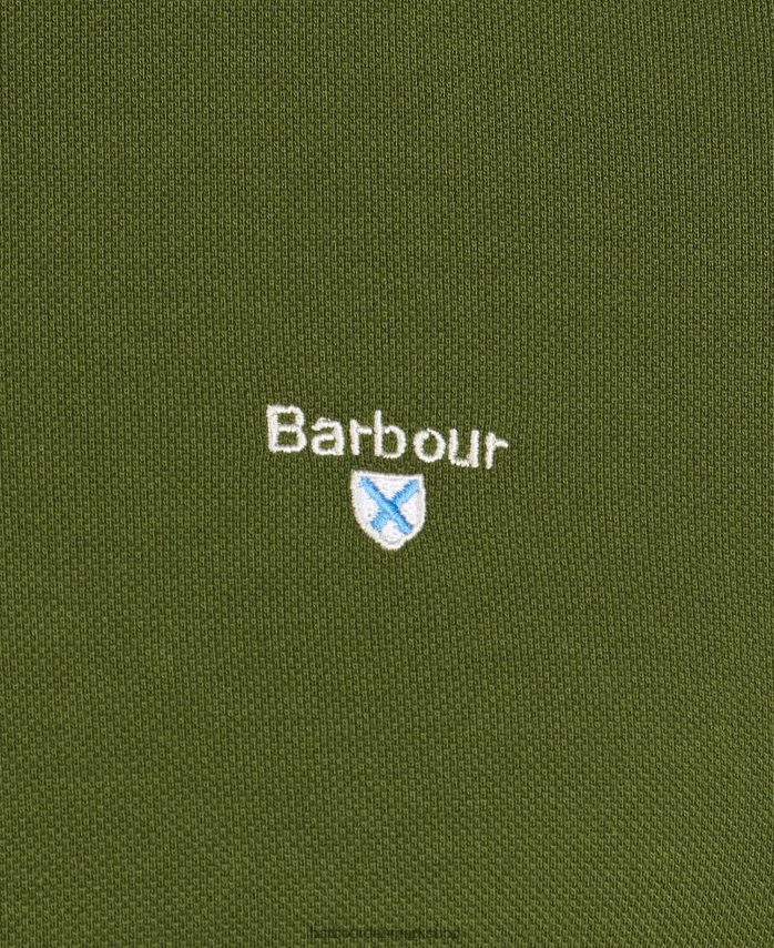 racergrøn sports polo shirt BR2BR2618 Mænd Barbour tøj