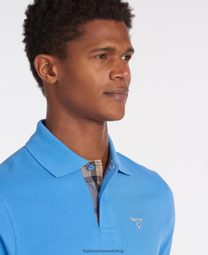 racergrøn tartan pique poloshirt BR2BR2598 Mænd Barbour tøj