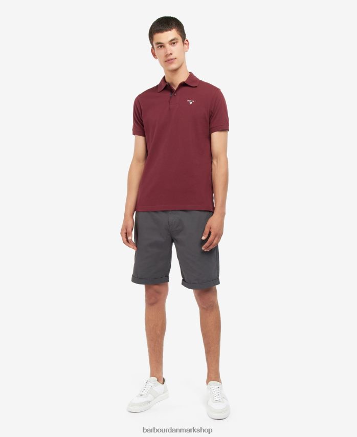 rubin tartan pique poloshirt BR2BR2707 Mænd Barbour tøj