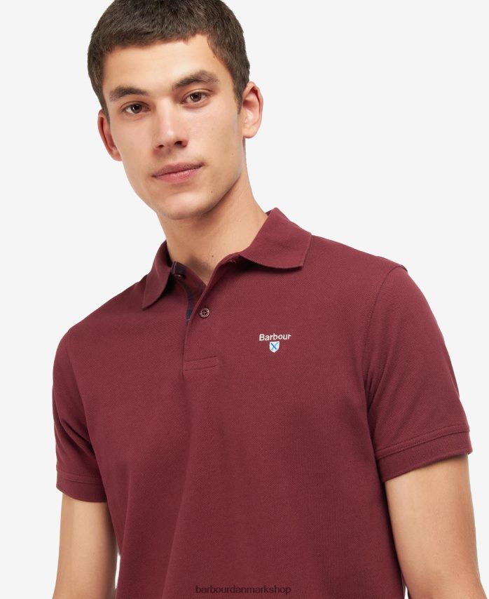 rubin tartan pique poloshirt BR2BR2707 Mænd Barbour tøj