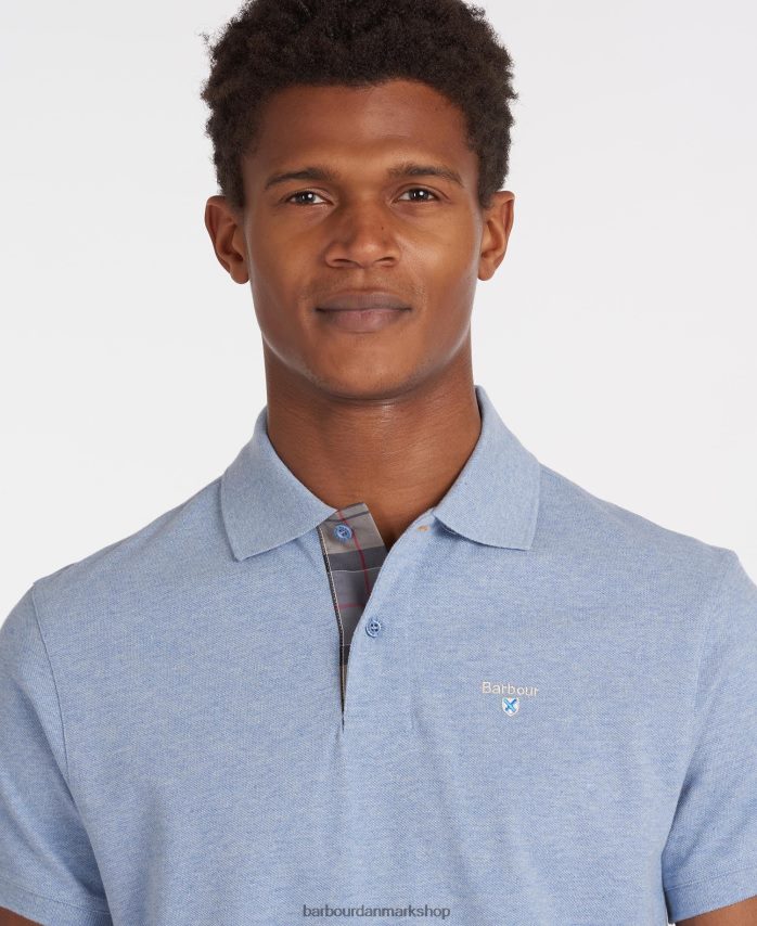 sandsten tartan pique poloshirt BR2BR2565 Mænd Barbour tøj
