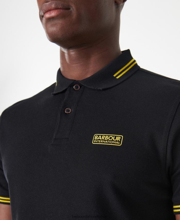 sennepsbark international essentiel poloshirt med tip BR2BR2623 Mænd Barbour tøj