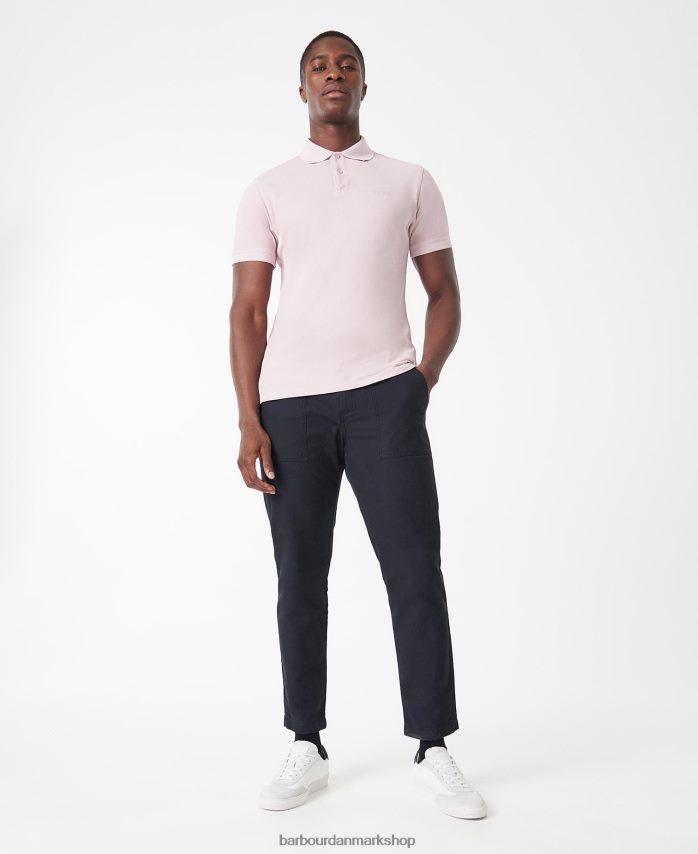 skumringslyserød essential garment dye poloshirt BR2BR2691 Mænd Barbour tøj
