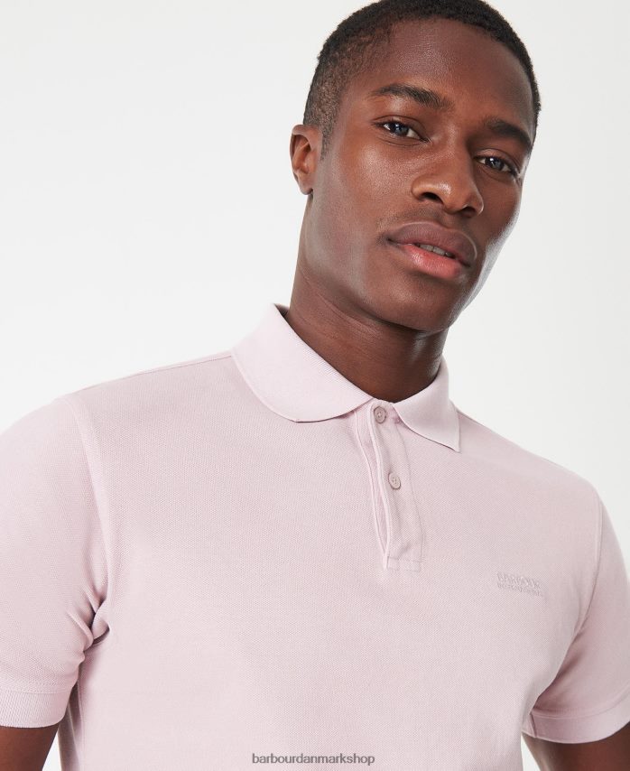 skumringslyserød essential garment dye poloshirt BR2BR2691 Mænd Barbour tøj