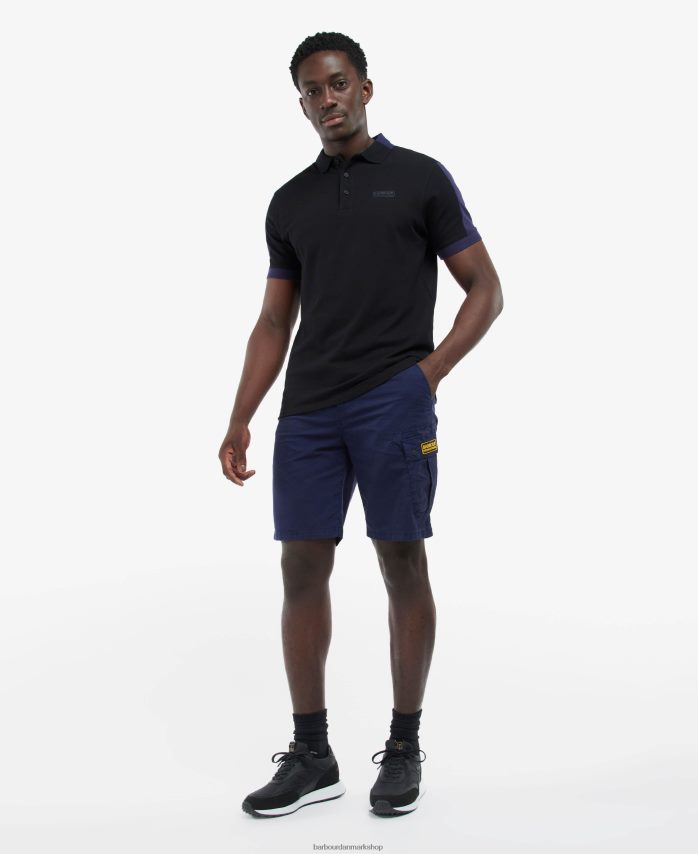 sort blæk philip polo shirt BR2BR2640 Mænd Barbour tøj