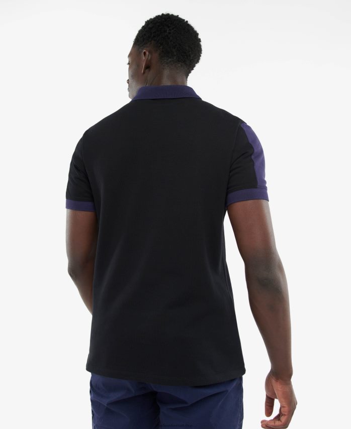 sort blæk philip polo shirt BR2BR2640 Mænd Barbour tøj