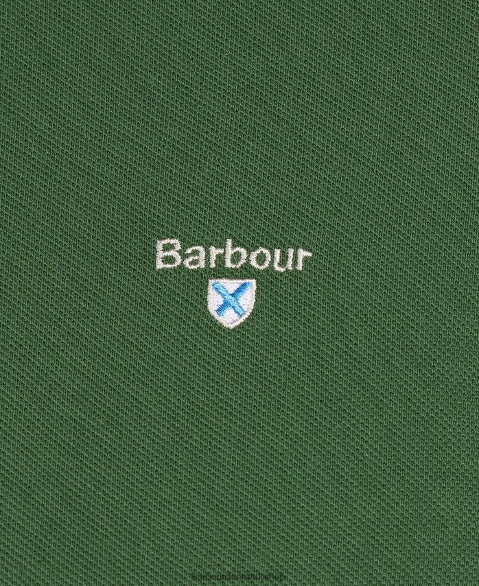 sort/moderne tartan pique poloshirt BR2BR2582 Mænd Barbour tøj