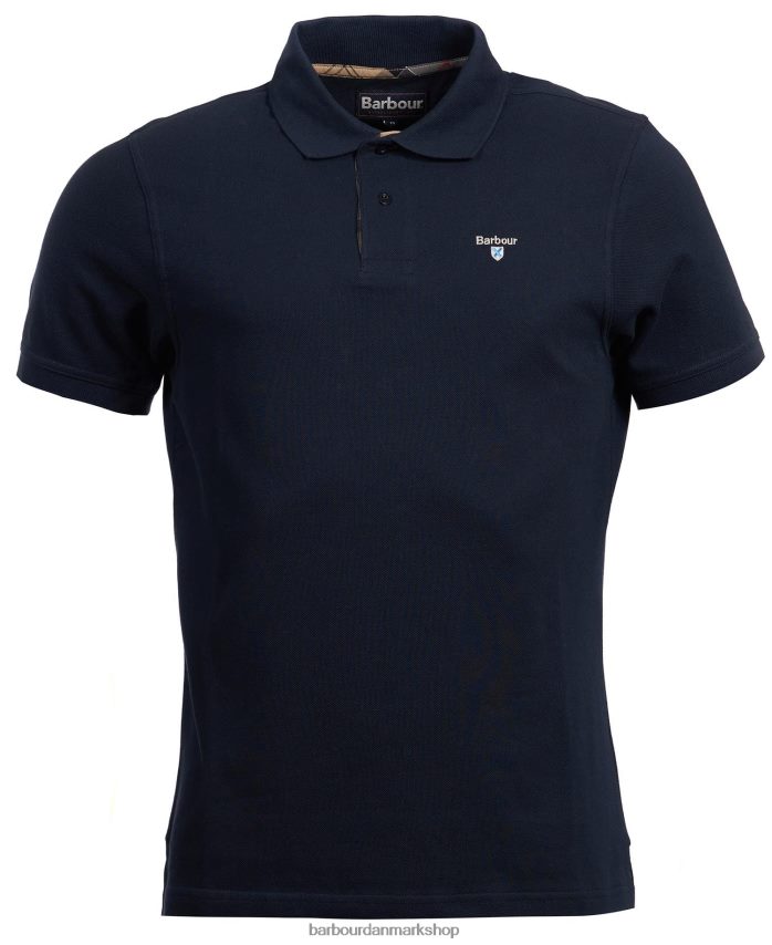 sort/moderne tartan poloshirt pique BR2BR2537 Mænd Barbour tøj